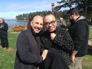 David Zimmerman from the San Francisco Zen Centre with Sean Feng, organiser of the Beijing Gathering